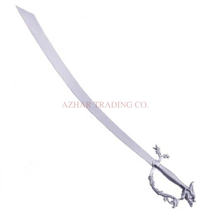 Belly Dance Dragon Scimitar Sword – Silver Handle