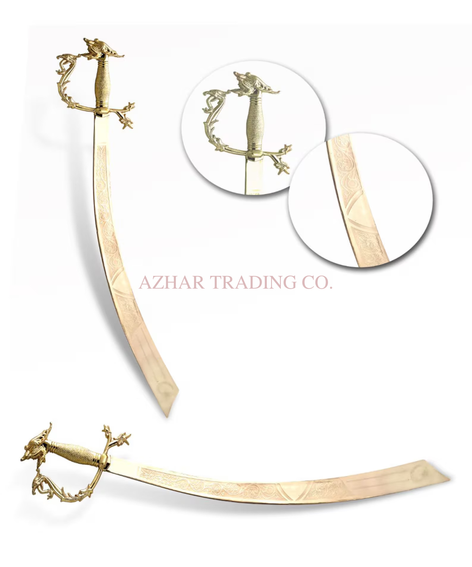 Belly Dance Dragon Scimitar Gold Sword image 4