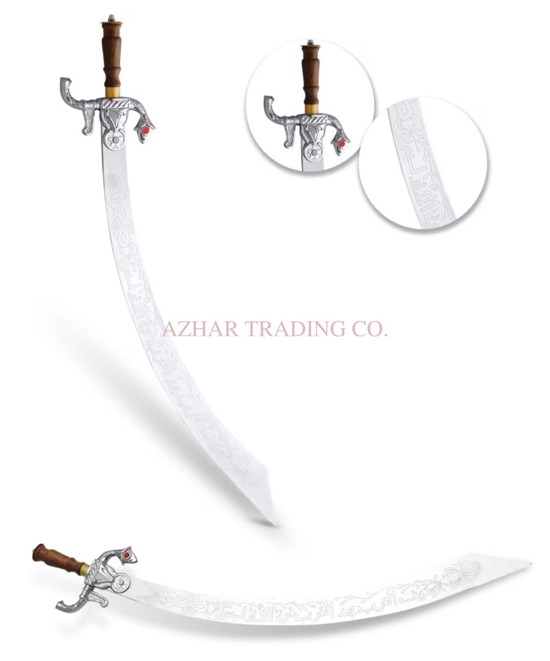 Tribal Bellydance Beginner Scimitar Sword – Silver Finish