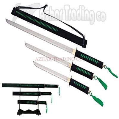 Traditional Samurai Dragon Sword Set (3-Piece)