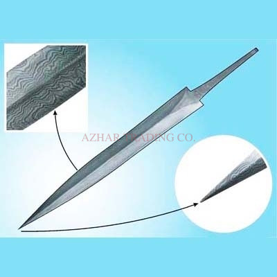 Premium Damascus Blank Sword Blade (29")