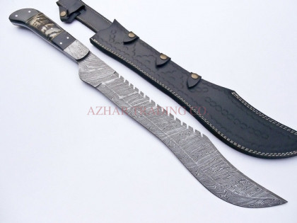 Custom Handmade Damascus Mini Sword (20")