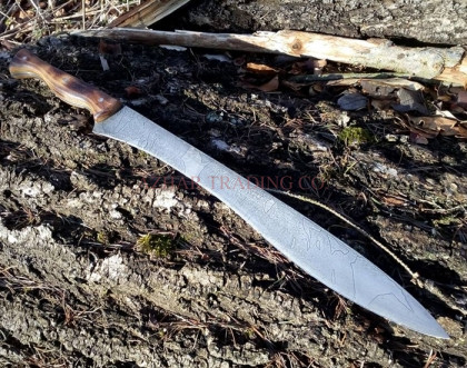 Premium Damascus Camp Chopper (18")