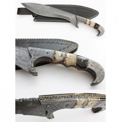 Premium Damascus Persian Shamshir Sword (18")