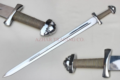 Medieval Knightly Arming Sword – Silver Guard