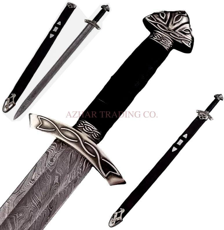 Viking Northmen Damascus Display Sword image 3