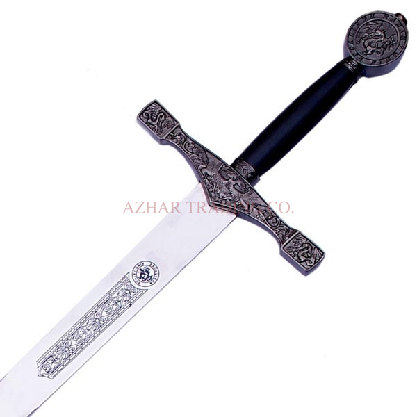 Legendary King Arthur Excalibur Medieval Sword image 2