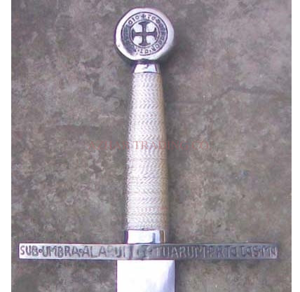 Medieval Excalibur Wire-Wrapped Sword image 3