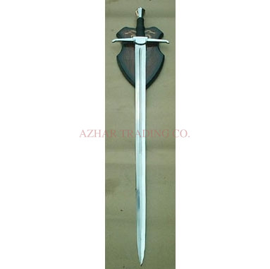 Classic Medieval Knightly Arming Sword (Green Scabbard)