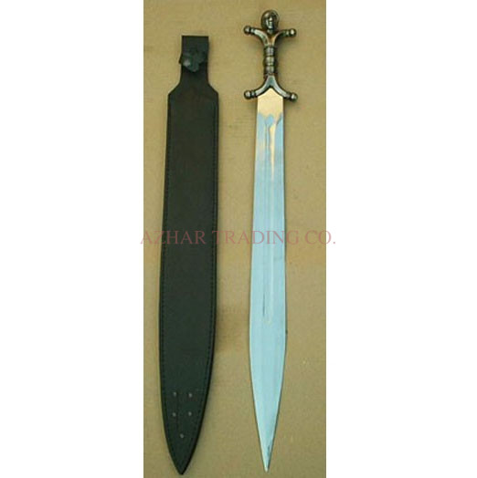 Ancient Anthropomorphic Celtic Silver Sword image 4