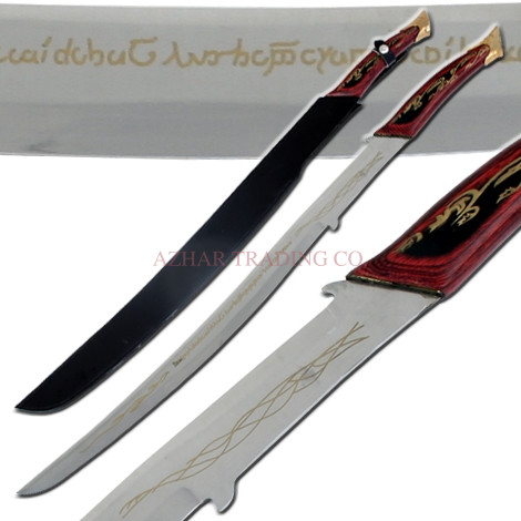 Hadhafang Red Edition Sword Replica | Crimson Elven Display Sword