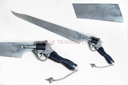 Functional Squall Gunblade Revolver Sword