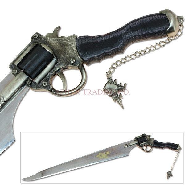 Final Fantasy VIII Squall Functional Gunblade Revolver Sword  image 9