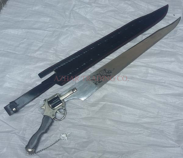 Final Fantasy VIII Squall Functional Gunblade Revolver Sword image 3