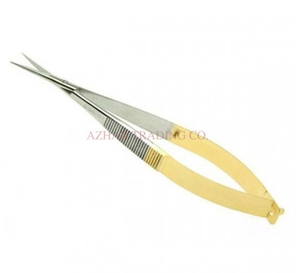 Gold Handle Spring Action Fly Tying Tweezers