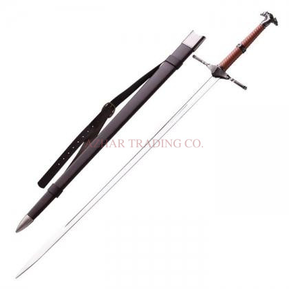 The Witcher Steel Sword Replica | Brown Handle Classic Edition