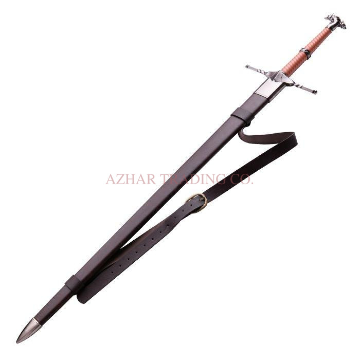 The Witcher Steel Sword Replica | Brown Handle Classic Edition image 2