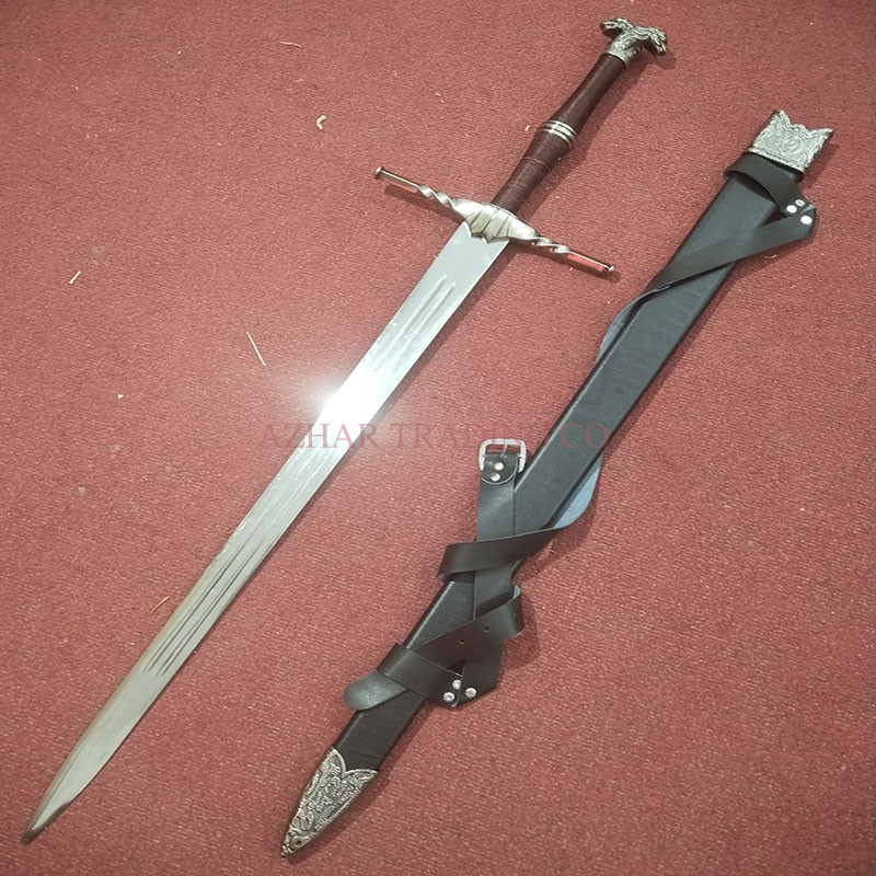 The Witcher Steel Sword Replica | Brown Handle Classic Edition image 4