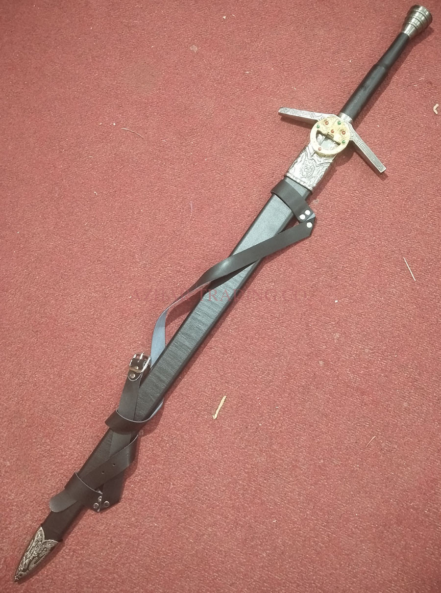 The Witcher Steel Sword of Geralt of Rivia Replica – Stone Pommel Edition image 4