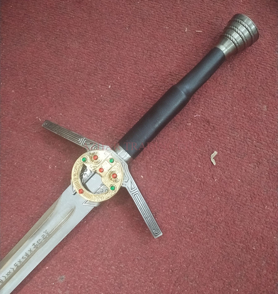 The Witcher Steel Sword of Geralt of Rivia Replica – Stone Pommel Edition image 5