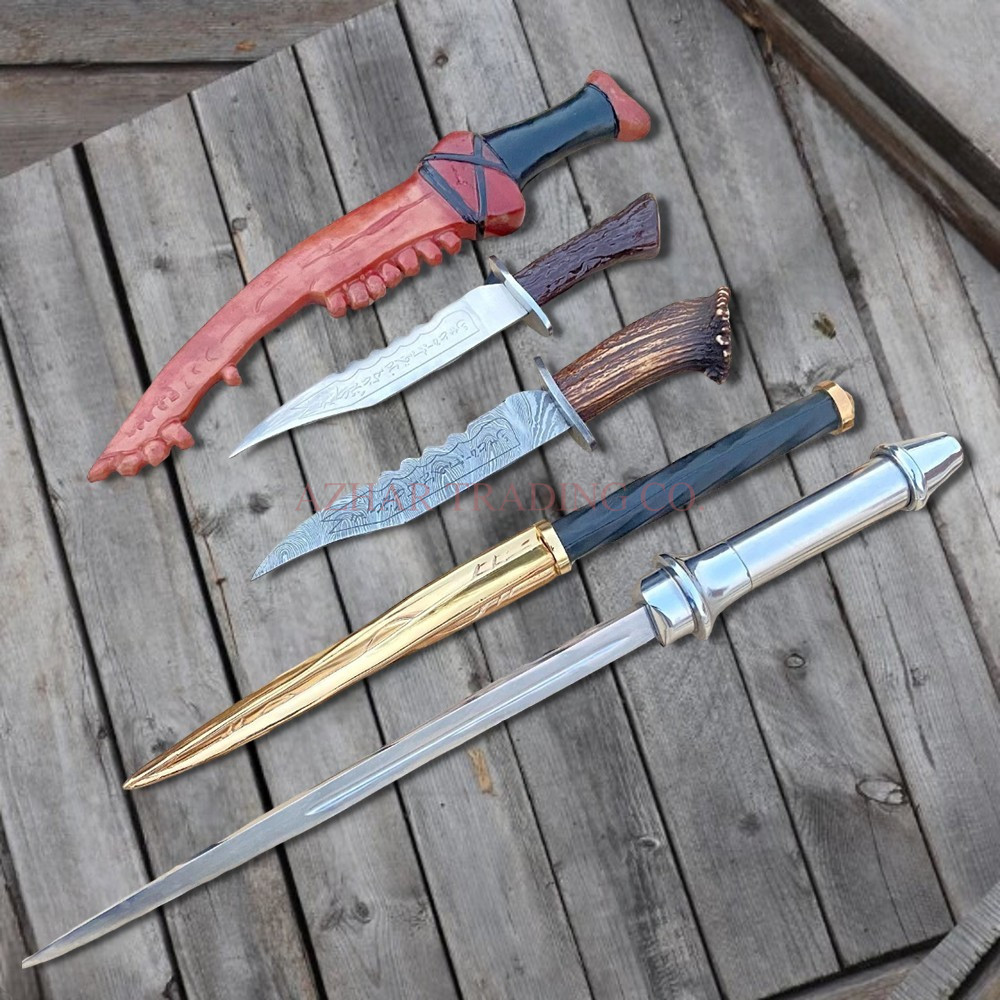 Supernatural TV Show Angel Blade, Archangel Blade, Ruby Demon Knife & First Blade Replica Set image 2