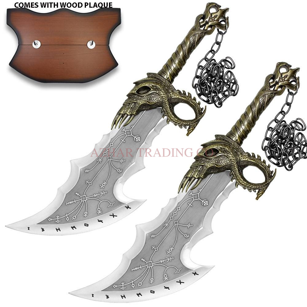 God of War Blades of Chaos Replica Set – Bronze Edition