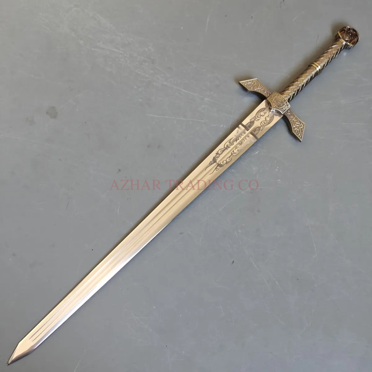 Elden Ring Miquellan Knight's Sword Replica – 42 Inch Fantasy Sword with Leather Scabbard image 2