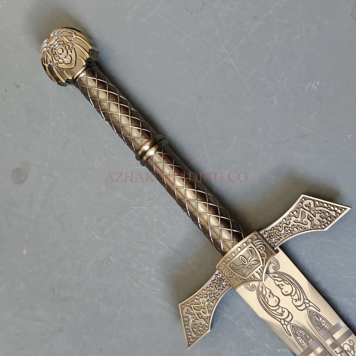 Elden Ring Miquellan Knight's Sword Replica – 42 Inch Fantasy Sword with Leather Scabbard image 3